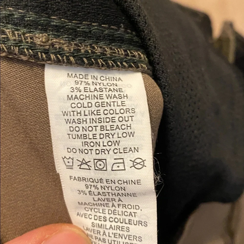 Prana Stretch Zion II Hiking Belt Roll Snap Up Pants Green 38x32 Outdoors Camp - Picture 8 of 8